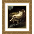 thumbnail image 1 of Prudhon, Pierre-Paul 15x18 Gold Ornate Wood Framed with Double Matting Museum Art Print Titled - The Carrying Away of Psyche, 1 of 4