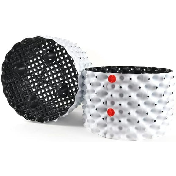 Prune Air Pots for Plants 3 Gallon (12-Pack) Reusable Air Pruning Containers for Plants with Enhanced Drainage and Root Growth, Made from Recycled HDPE