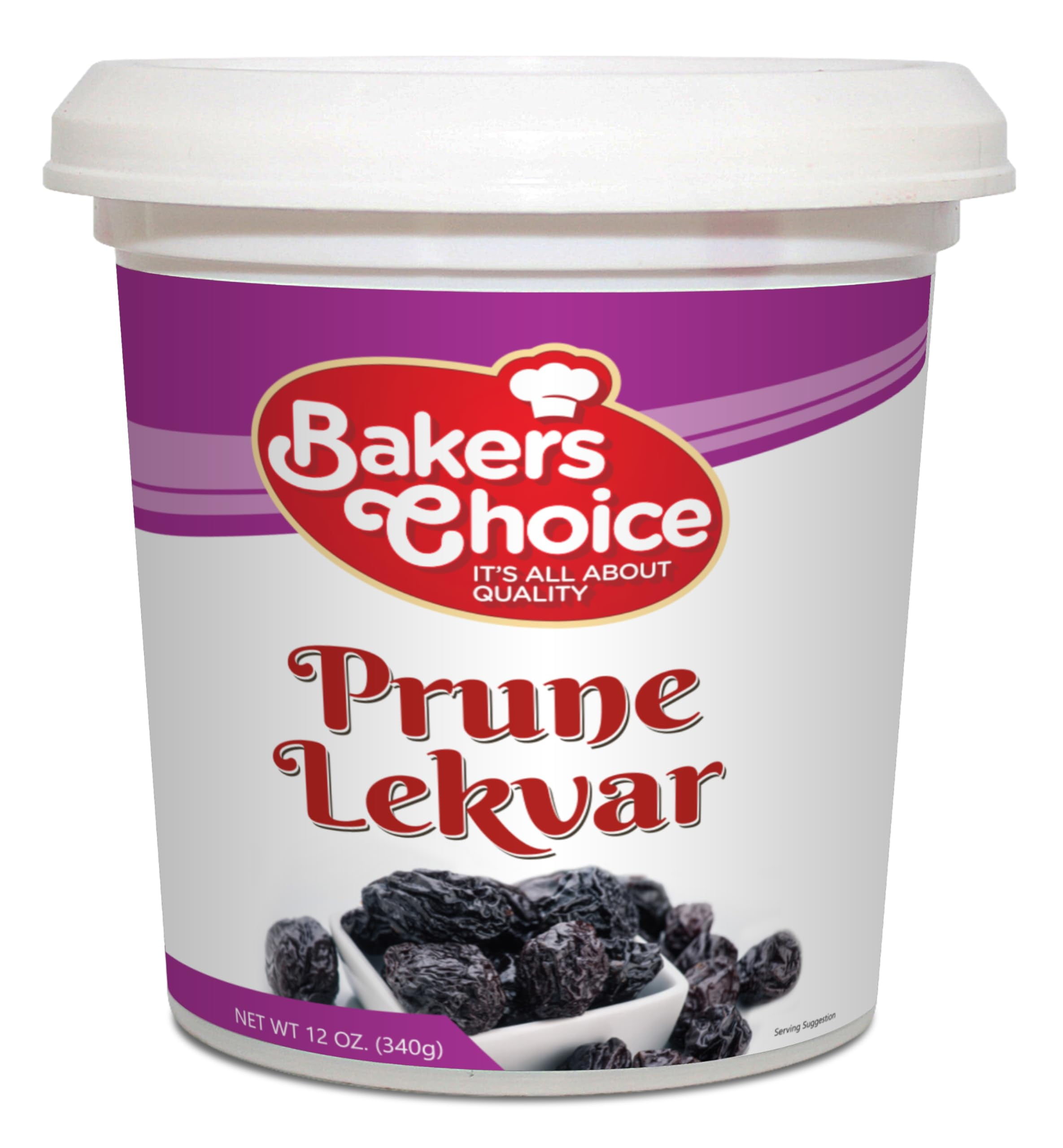 Prune Butter Lekvar Pastry SR25 Filling, 12 oz. Creamy Spread and
