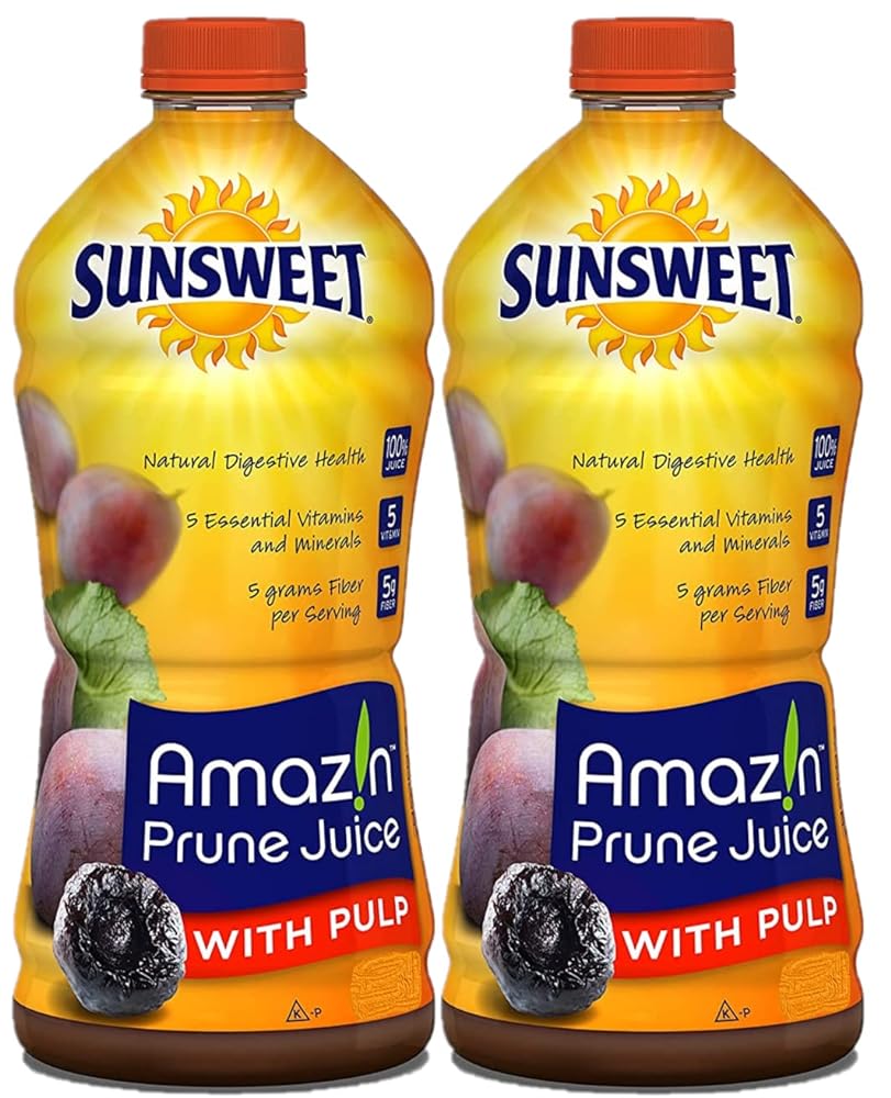Prune Juice, With Pulp, 32 Oz, Pack Of 2