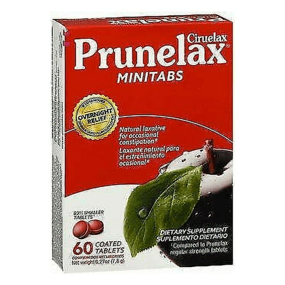 Prunelax Ciruelax Dietary Supplement Minitabs - 60 ct, Pack of 6