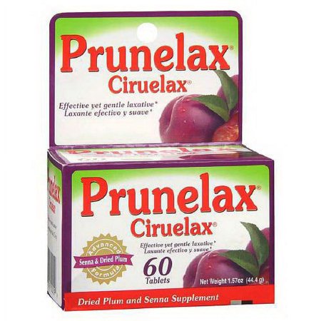 Prunelax Ciruelax Effective Natural Gentle Laxative Tablets - 60 Ea, 3 Pack