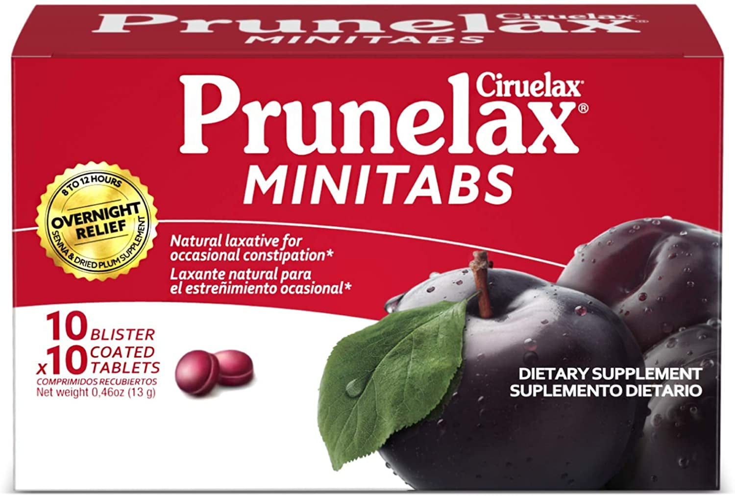 Prunelax Ciruelax Natural Laxative Regular for Occasional Constipation