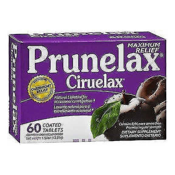 Prunelax Extra Strength Laxative Occasional Constipation, 60 ct, 3 Pack