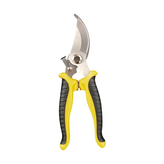 Pruning Garden Shears, Stainless Steel Blades, Garden Tools, Handheld Pruners for Tree Branch Cutting, Premium Bypass Gardening Tool with Ergonomic Grip for Plant Care,Yellow