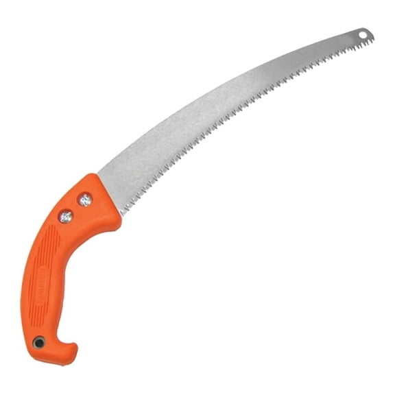 Pruning Hand Saw 13 Inch - HS-13TE-O Garden Saw with Tri-Cut Teeth & Ergonomic Orange Handle - Tree Branch Cutting Tool for Arborists & Landscaping