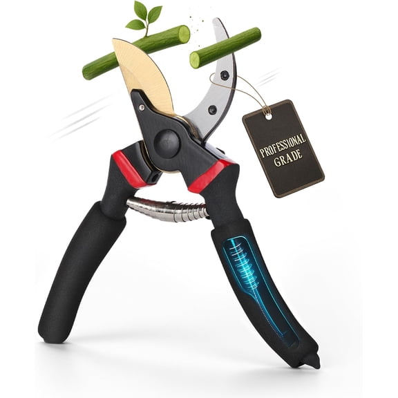- Pruning She, Garden 8" Professional, Titanium Blade, Scissors, Gardening She