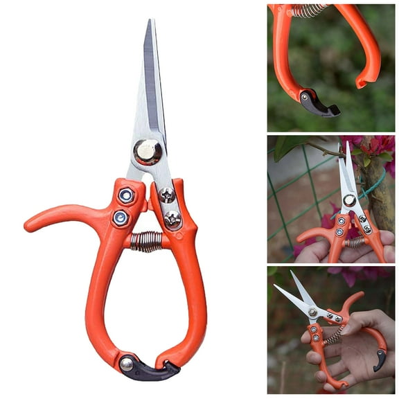 Pruning Shear, Garden Hand Pruners, Easier Cutting, Comfortable Ergonomic - Gardening Scissors for Men & Women