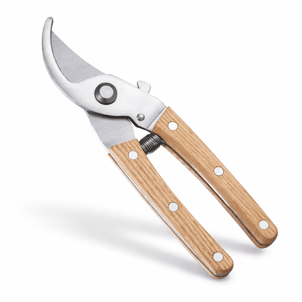 Pruning Shears 7.6 Inch, Heavy Duty Garden Shears with Wooden Handle ...