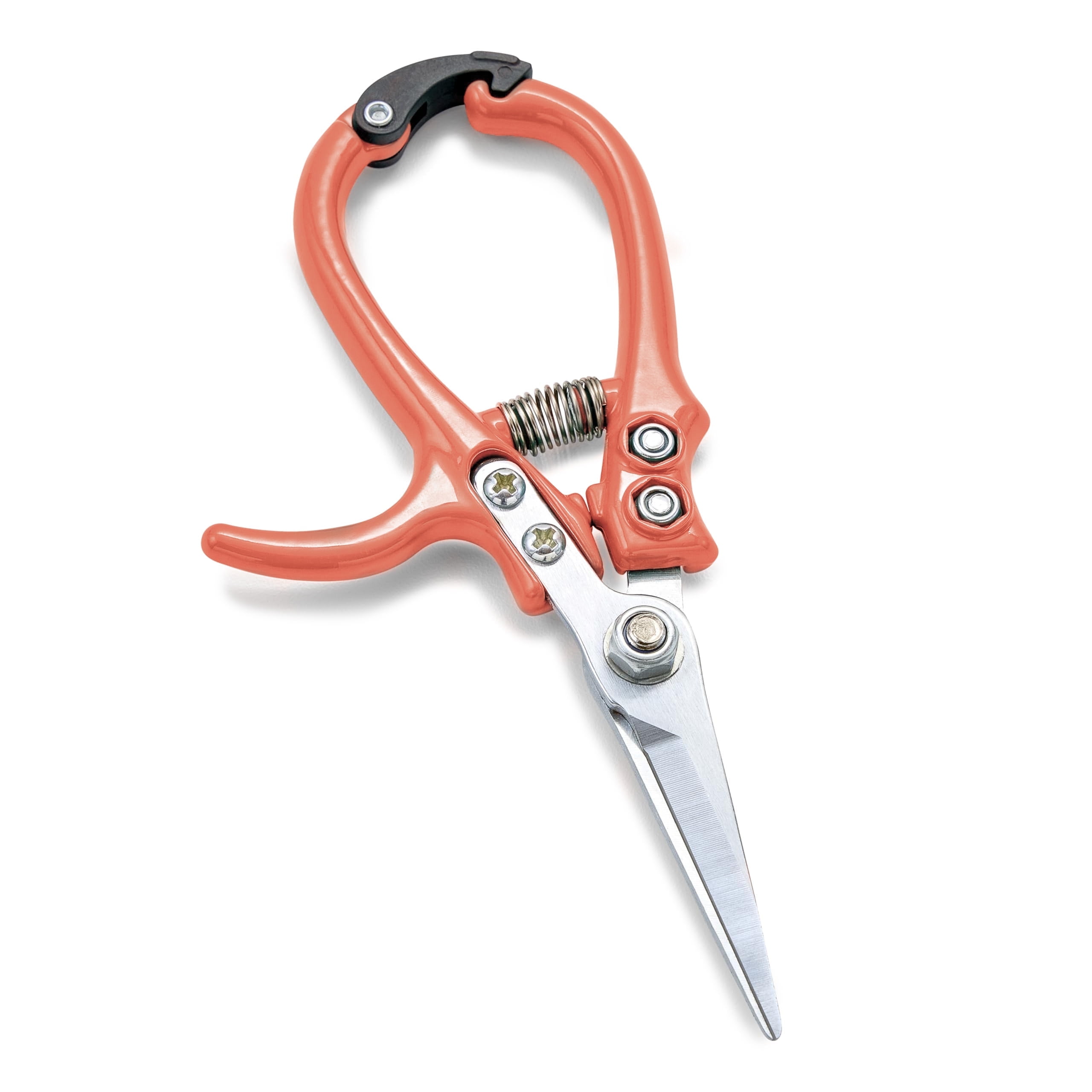 Pruning Shears for Gardening, Herb Snips, Flower Cutting Scissors, Indoor Plant Shears, Lightweight, Ergonomic, Carbon Steel Blade, Easy-Lock Safety, Aesthetic