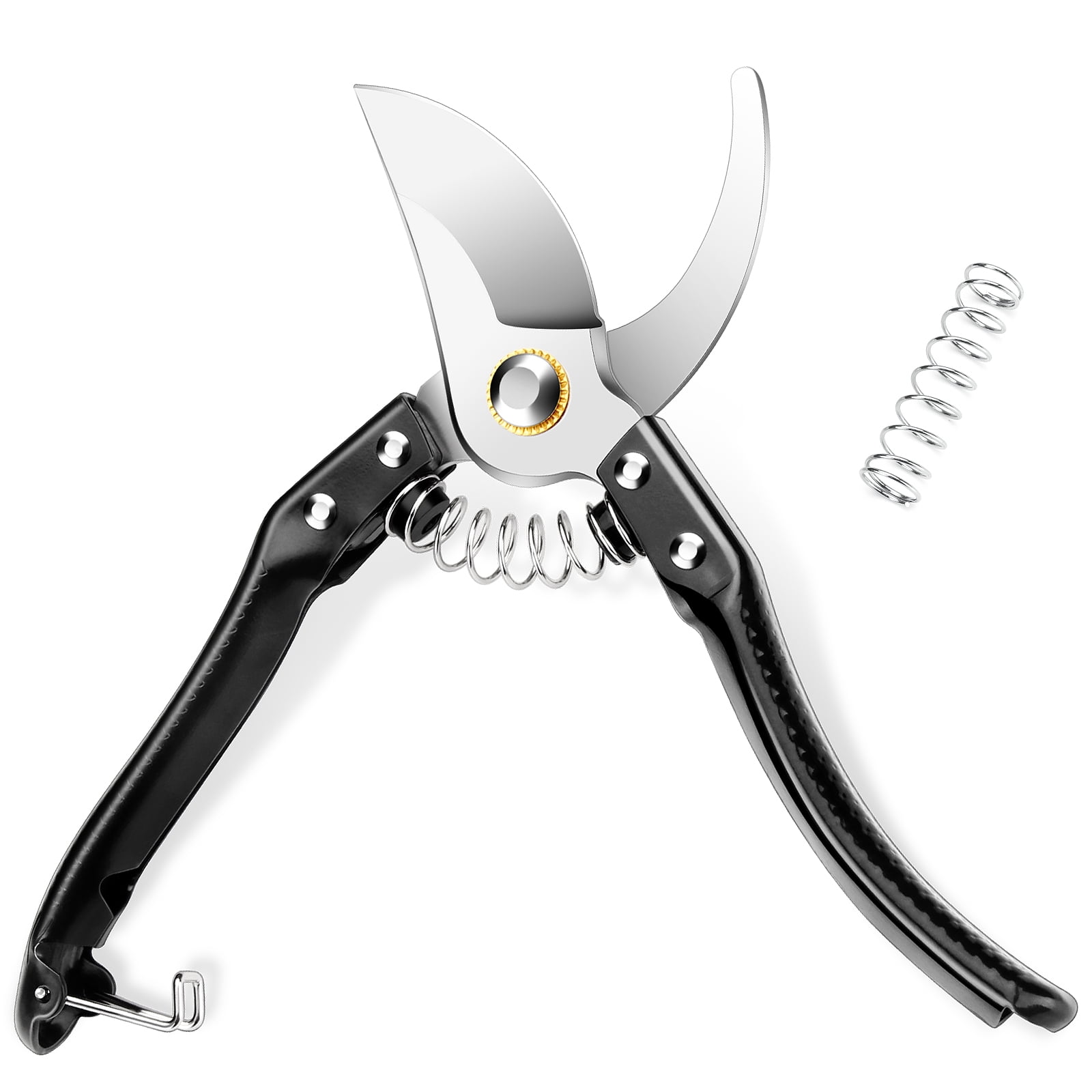 Pruning Shears, HEMOPLT Garden Pruning Shears, 8" Sharp Bypass Garden ...