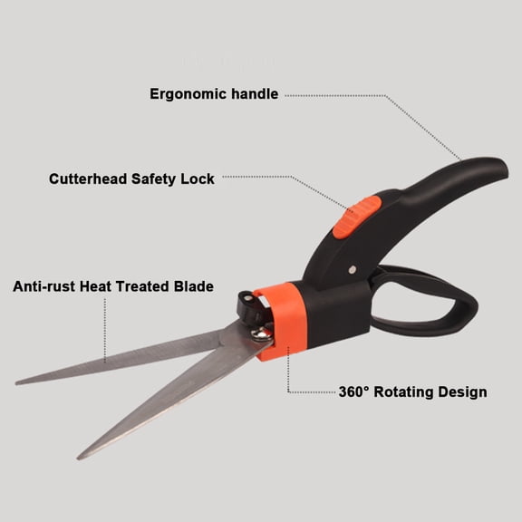 Pruning shears,Lawn Maintenance Lawn Tool Efficient Lawn Tool 6588 Lawn Tool Efficient Rotation Handheld Lawn Rotation Shears Tool Rotation Shears Tool Handheld Shears Mowers Multicolor