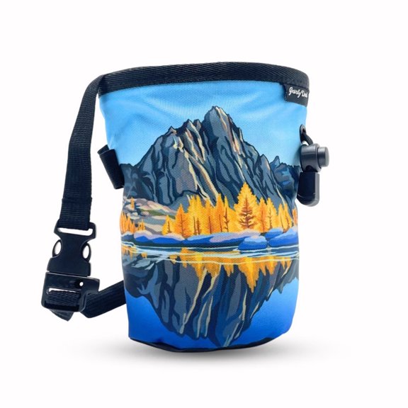 Gnarly Dood Chalk Bag with Single Zipper Pocket for Climbing & Training, Prusik Peak