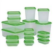 Pruta Food Container 601.496.73, Set of 17, Green