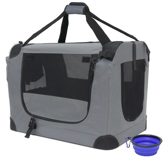 Prutapet Large Cat Carrier 24"x16.5"x16.5" Portable Dog Crate for Small