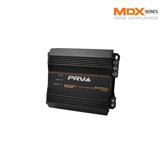 PRV Audio MDX1800.11OHM 1-Channel 1800W Mini Car Audio Amplifier 1 Ohm