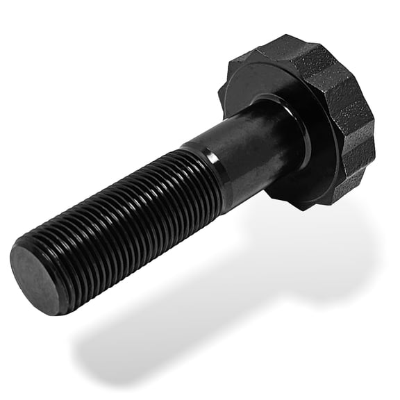 PRW 1042403; Harmonic Balancer Bolt; For Use With 2001-22 Chevy Duramax 6.6L Engines; M18 x 1.5 Thread Size; 2-3/4 Inch Under Head Length; 12 Point Nuts; 5/8 Inch Wrench