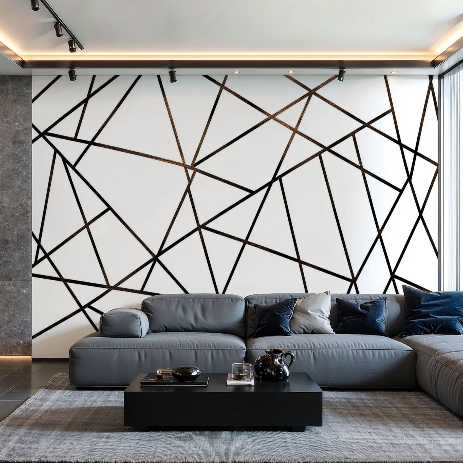 Prxcm Canvas Wall Mural Peel and Stick Large Wallpaper Abstract ...