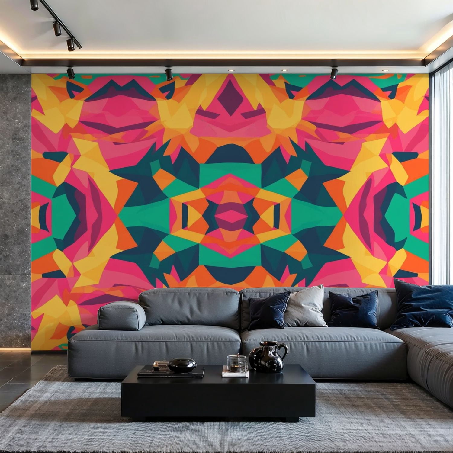 Prxcm Canvas Wall Mural Peel and Stick Large Wallpaper Colorful ...