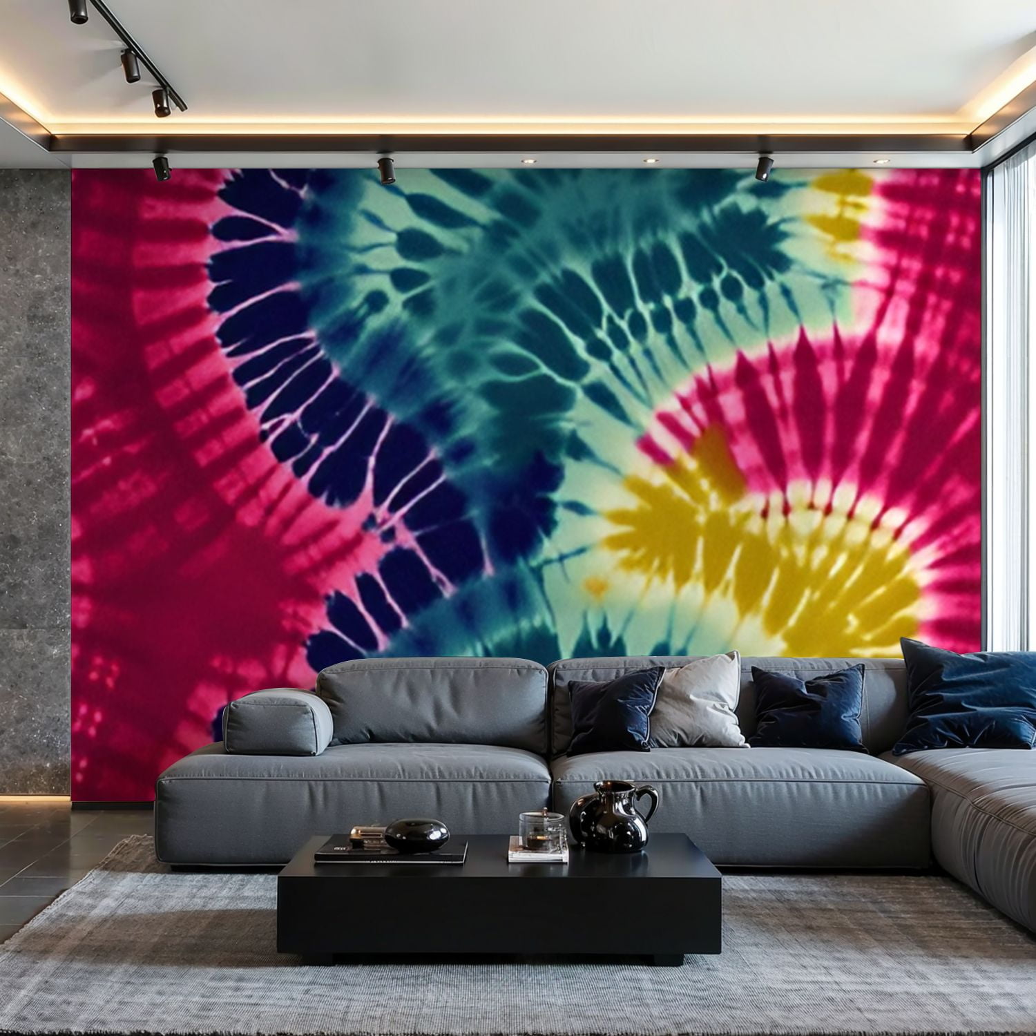 Prxcm Canvas Wall Mural Peel and Stick Large Wallpaper Colorful ...