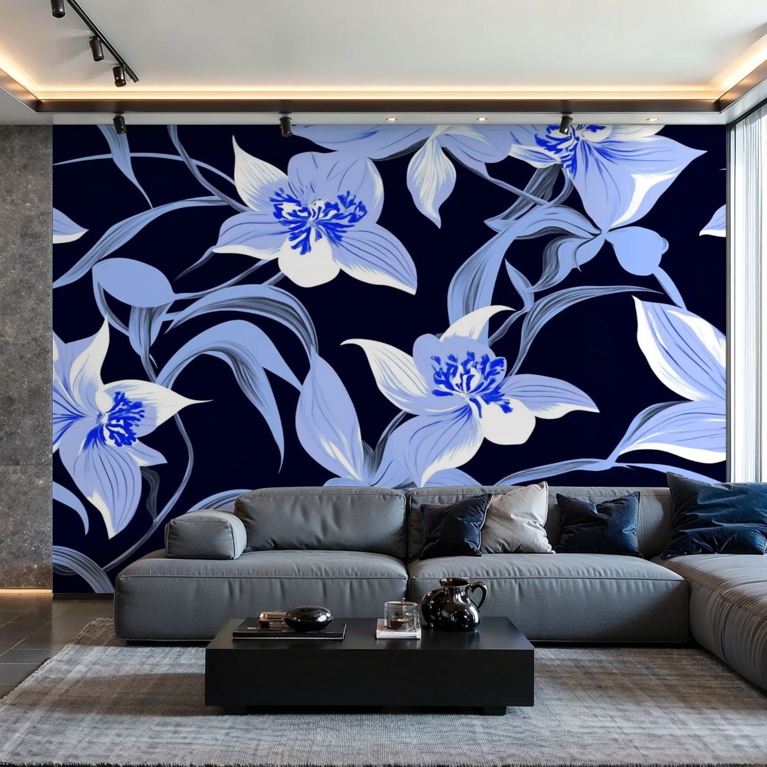 Prxcm Canvas Wall Mural Peel and Stick Large Wallpaper Japanese Night ...