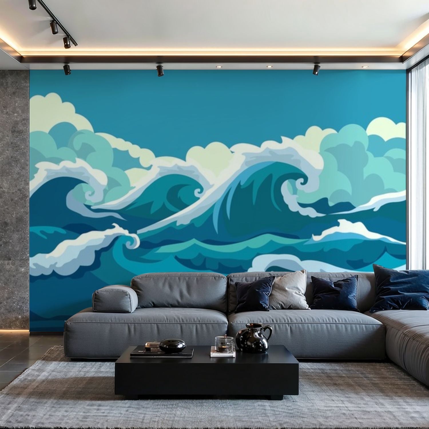 Prxcm Canvas Wall Mural Peel and Stick Large Wallpaper Nature Landscape ...