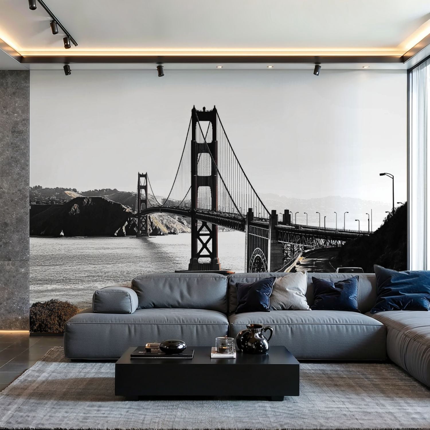 Prxcm Canvas Wall Mural Peel and Stick Large Wallpaper San Francisco ...