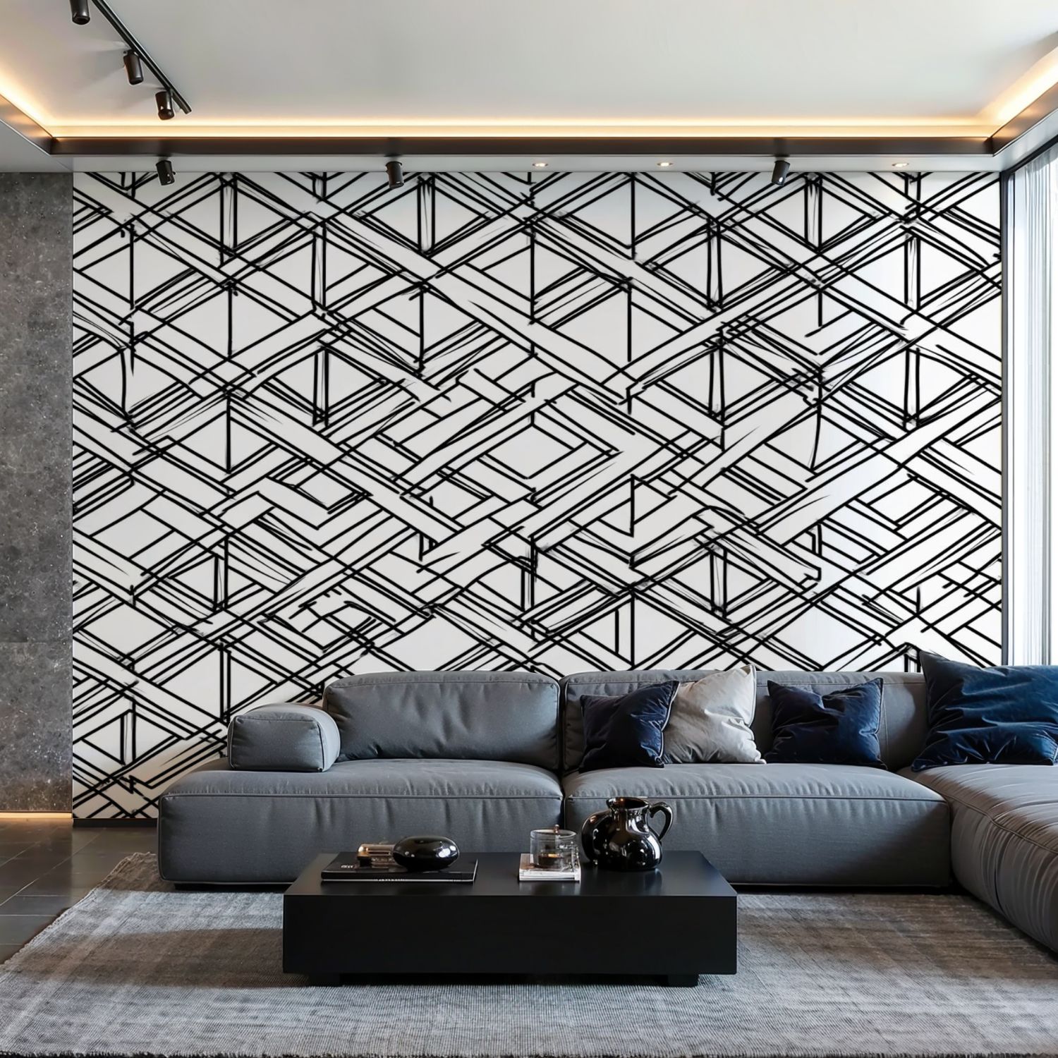 Prxcm Canvas Wall Mural Peel and Stick Large Wallpaper Seamless pattern ...