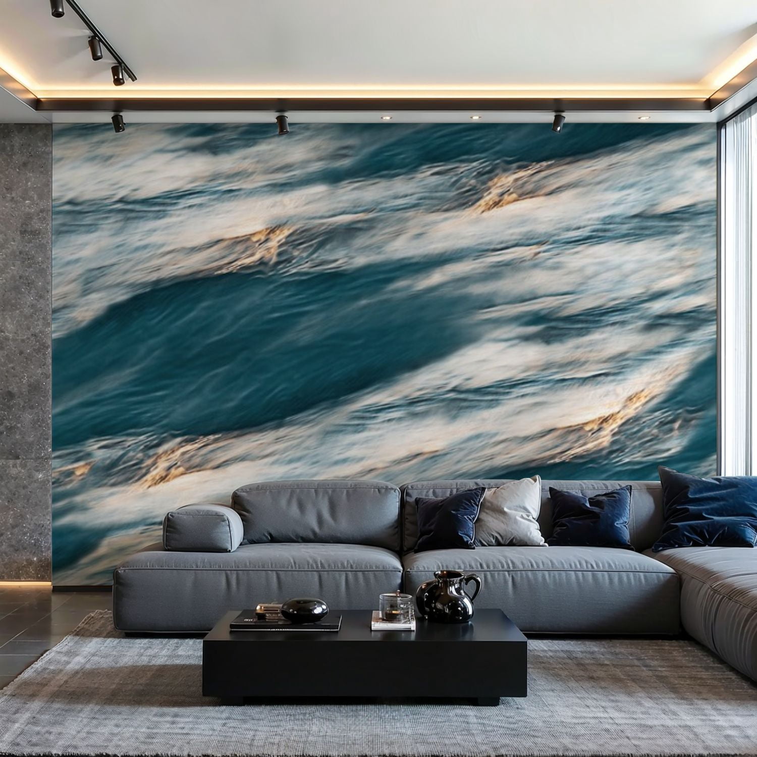 Prxcm Canvas Wall Mural Peel and Stick Large Wallpaper Seamless pattern ...