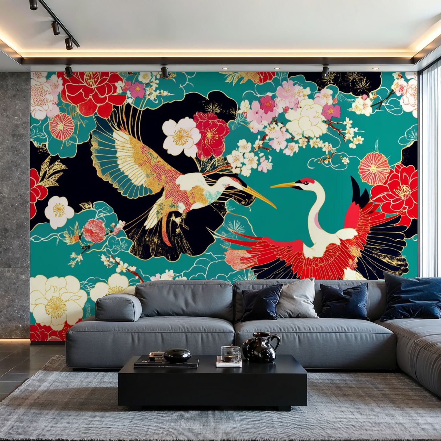 Prxcm Canvas Wall Mural Peel and Stick Large Wallpaper Seamless pattern ...