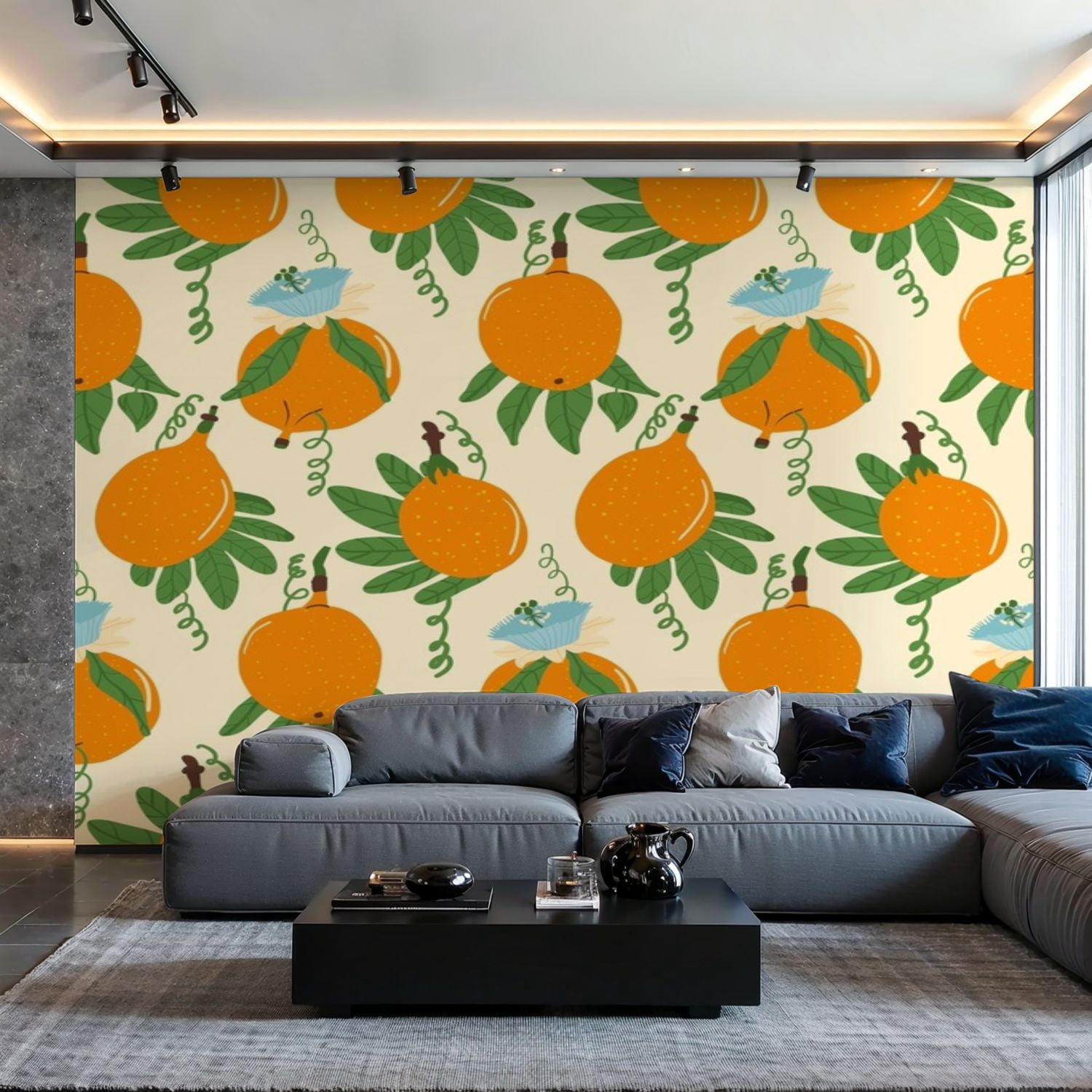 Prxcm Canvas Wall Mural Peel and Stick Large Wallpaper Sweet granadilla ...