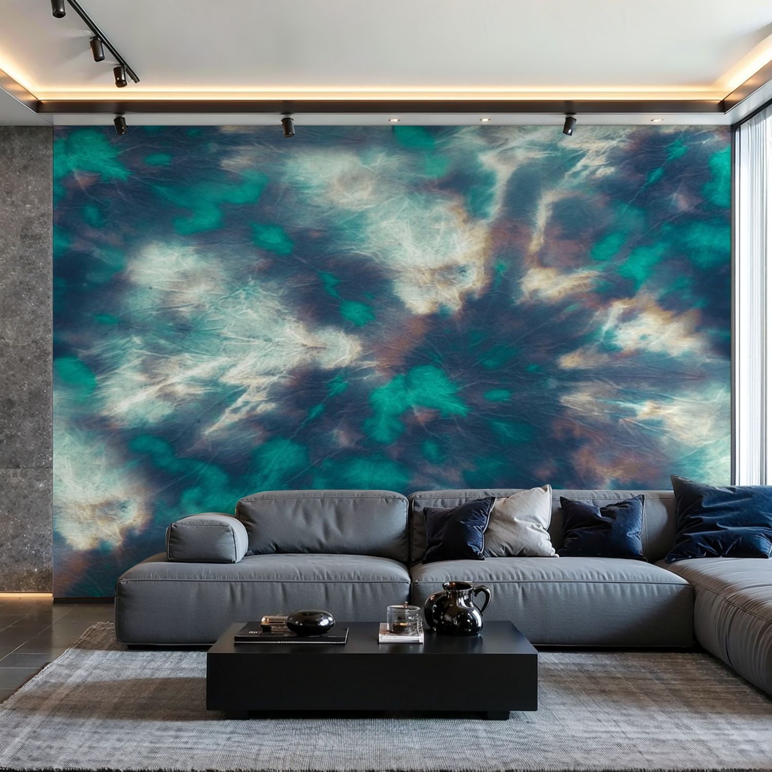 Prxcm Canvas Wall Mural Peel and Stick Large Wallpaper Tie Dye Shirt ...