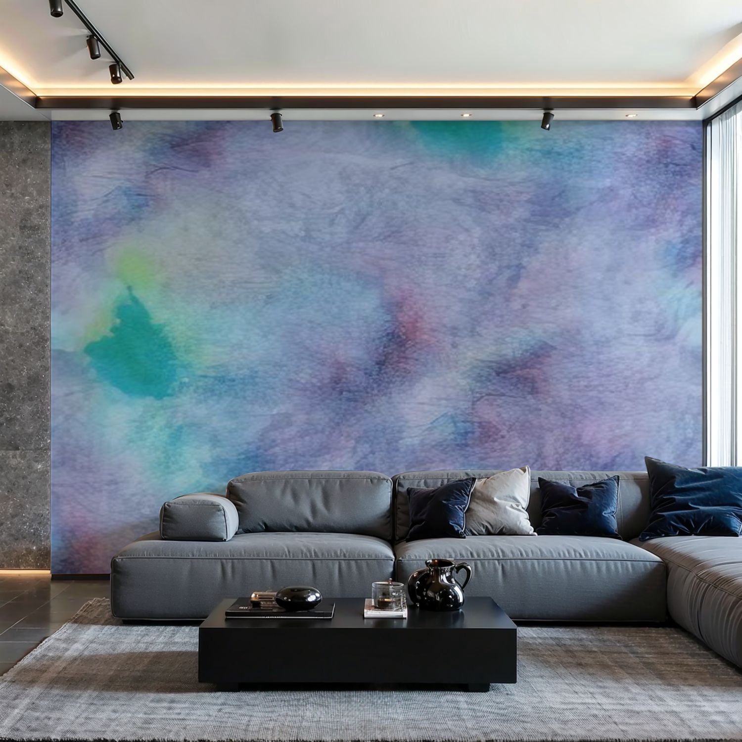 Prxcm Canvas Wall Mural Peel and Stick Large Wallpaper Tie Dye ...