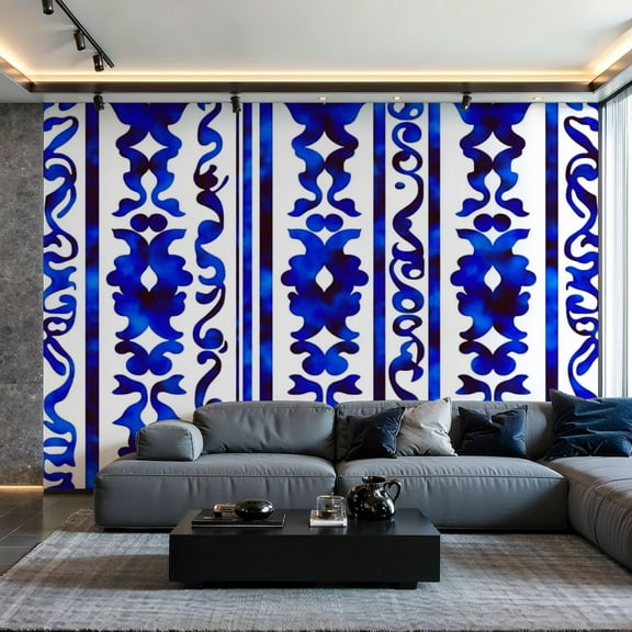 Prxcm Canvas Wall Mural Peel and Stick Large Wallpaper Porcelain Wall Art Decor for Living Room Bathroom Self Adhesive and Removable 100" x 144"