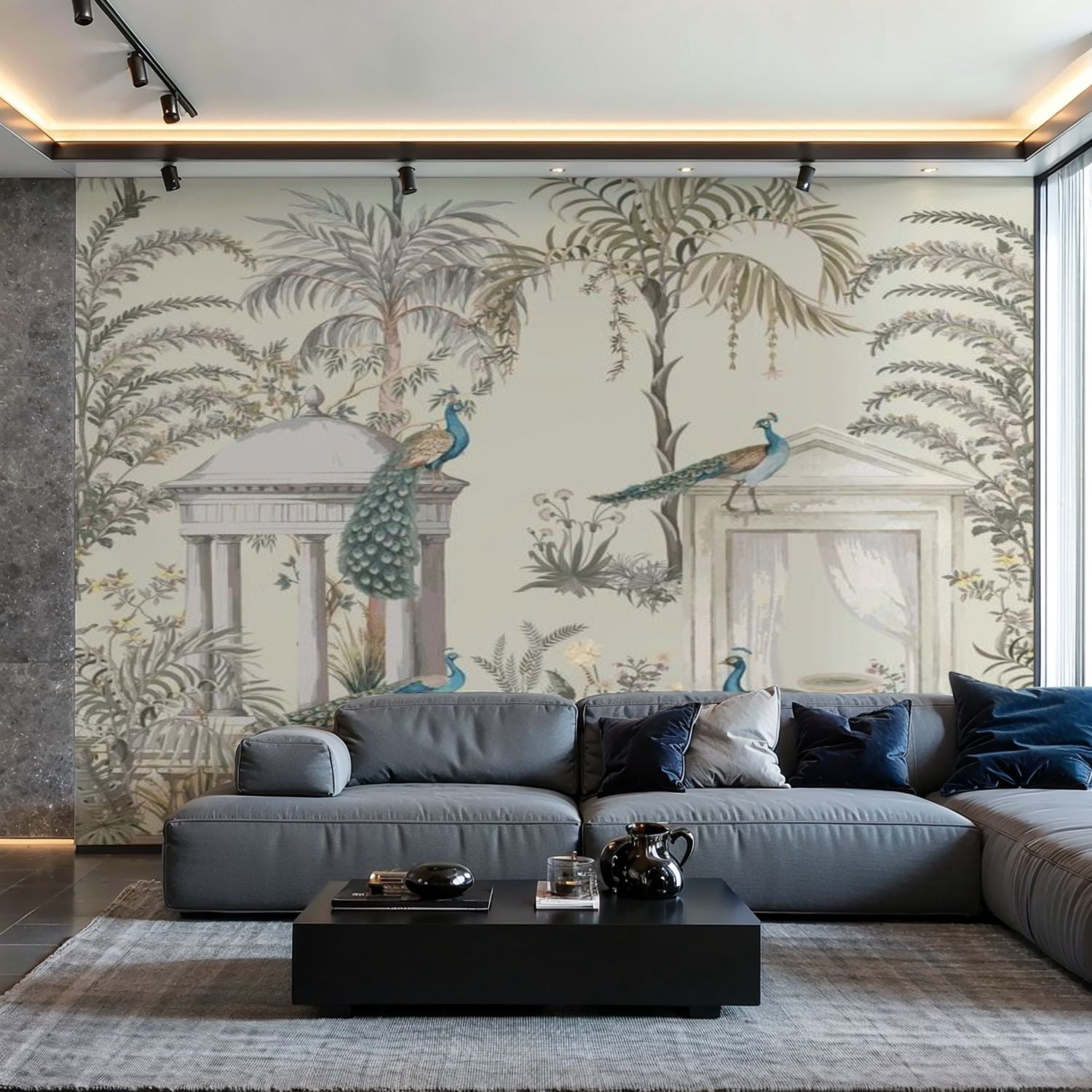 Prxcm Peel and Stick Canvas Wallpaper Vintage classical Greek garden ...