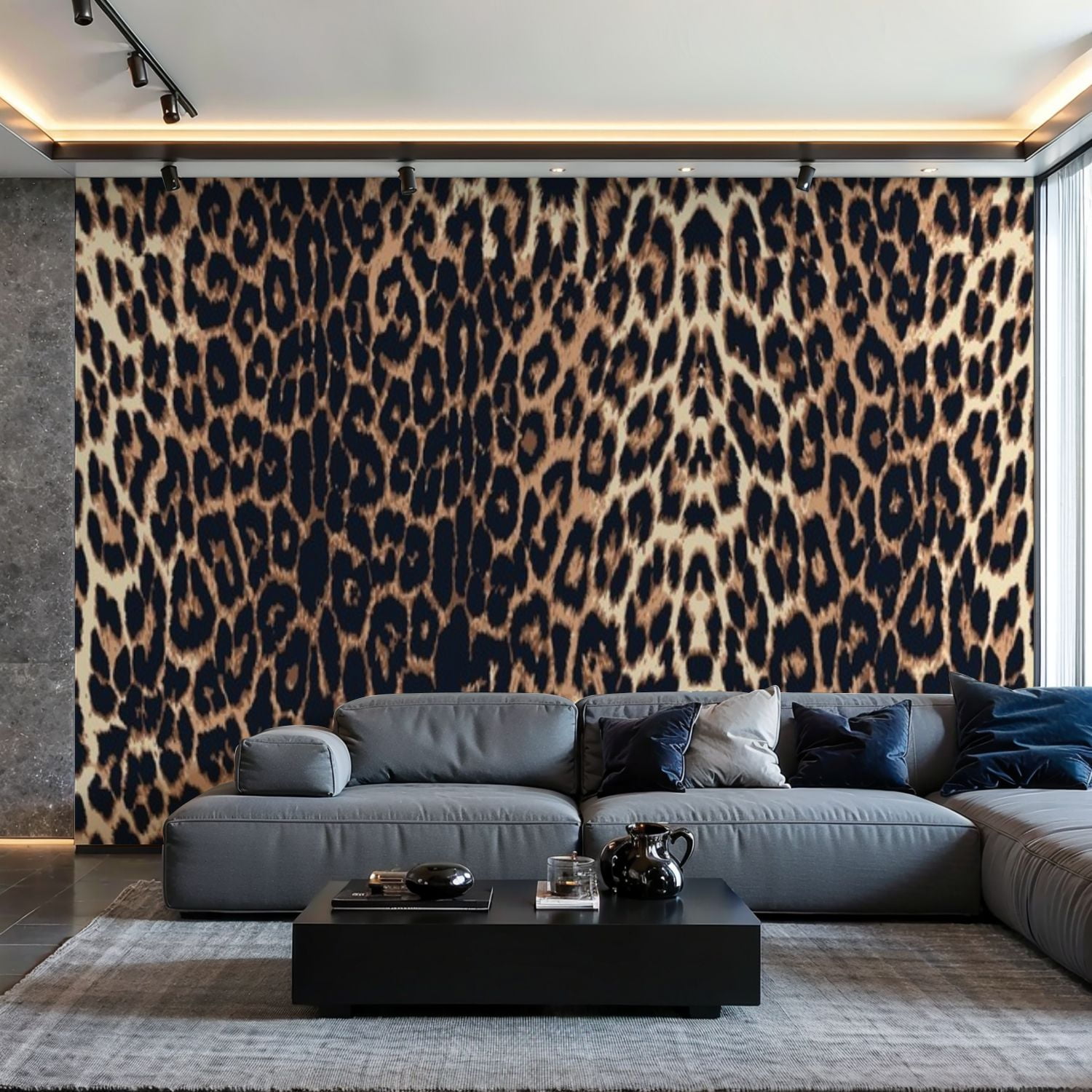 Prxcm Peel and Stick Canvas Wallpaper Leopard skin pattern animal ...