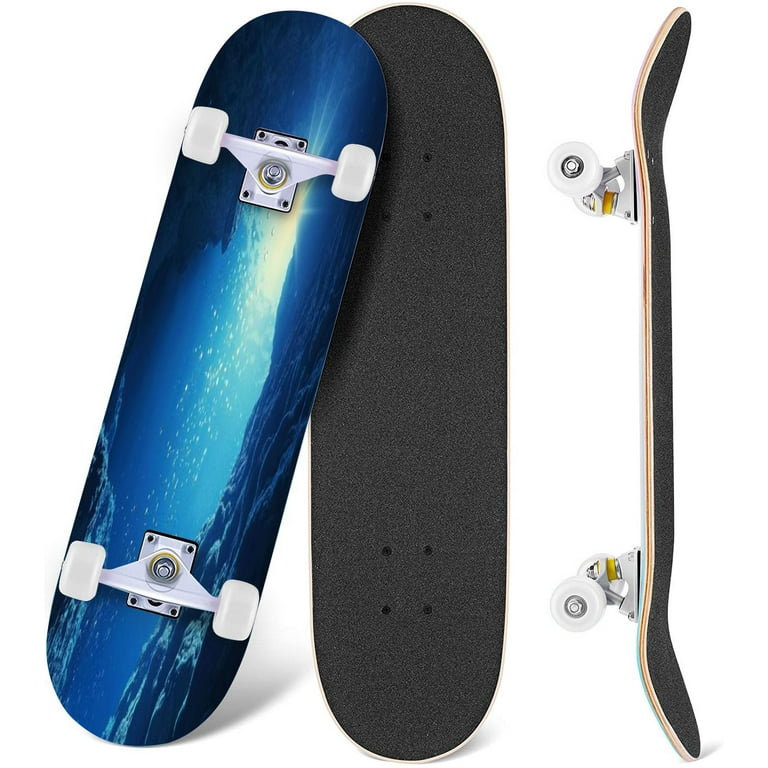 Prxcm Skateboard Complete for Beginners Adults Teens 31 x 8