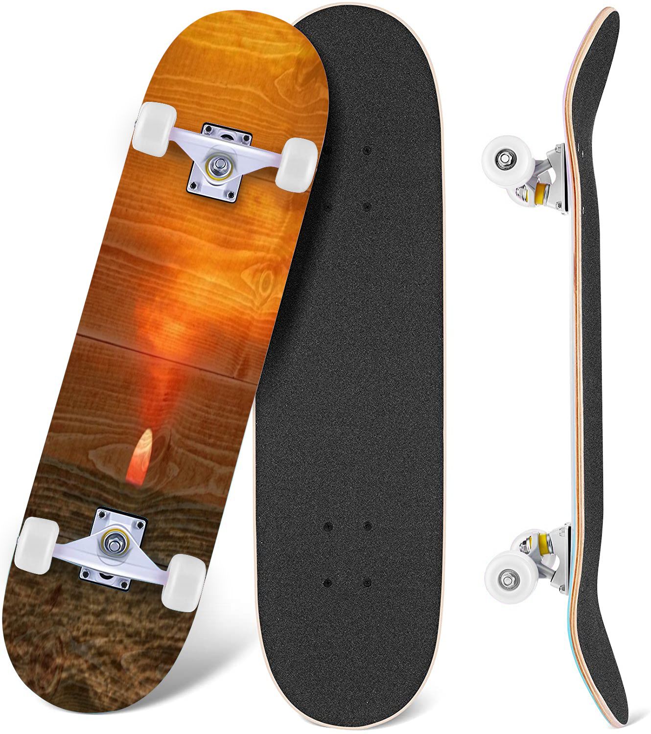 Prxcm Skateboard Complete for Beginners Adults Teens 31 x 8
