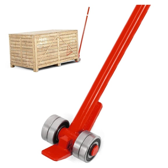 Pry Bar 3T/6600LBS Heavy Duty Lever, 71" Handle with Wheels & Reinforced Bearings, Industrial Pry Lever Tool for Lifting & Moving Equipment