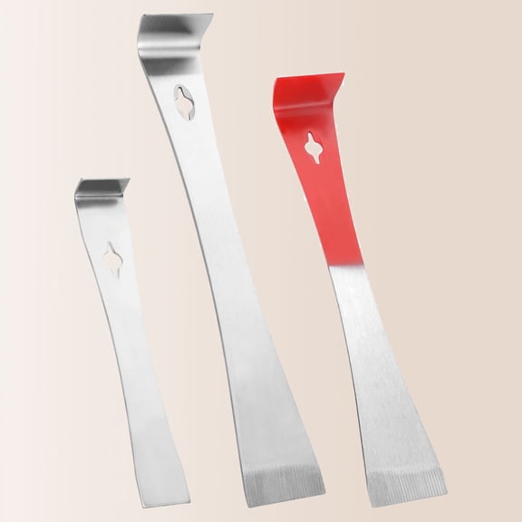 Pry Bar Scraper, Stainless Steel Bee Hive Tool Flat Pry Bar Beekeeping Hive Scraper, Mini Pry Bar Tool Metal Crowbar Nail Puller Removal Hand Tool for Beekeeping Equipment