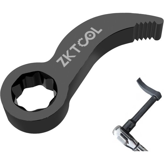 Pry Bar Wrench Adaptor Head 1/2" D 8pt (Square) Profile,Crowbar Adapter Head Tools, Adjustable Angle Head Pry Bar Fits1/2 Ratchet, Pry Bar Wrench Adaptor Head for Tight Spaces