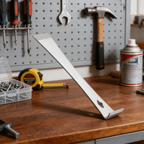 Pry Bar with Nail Puller for Prying, Scraping, Lifting, Pulling, Heavy Duty Stainless Steel for Home Remolding, Woodworking, Beekeeping
