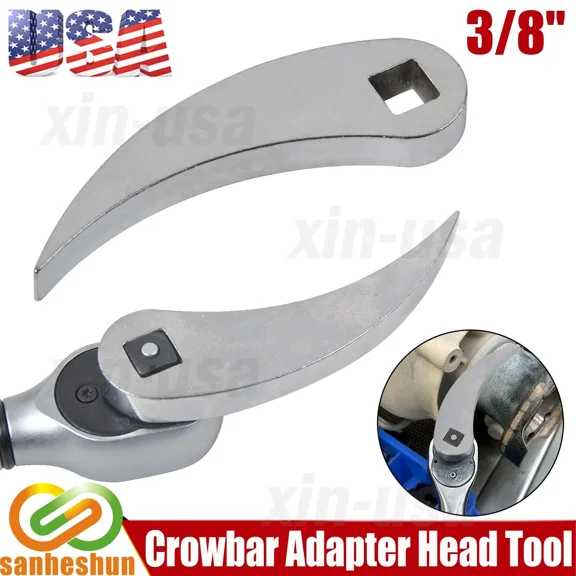 Pry Crowbar Adapter Head Pry Bar Wrench Adaptor Head Fits 3/8" Drive Ratchets