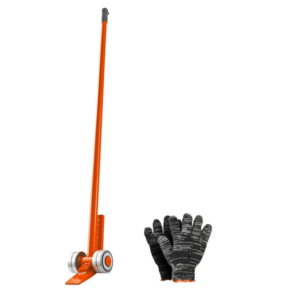Pry Lever Bar 6600 lbs Weight Capacity 56 Inch Carbon Steel Handle Lever Dolly with Wheels for Large Pallets Heavy Items Concrete Blocks Heavy Duty Equipment Handling 2 Pack