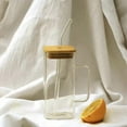 thumbnail image 1 of PRYESS - Drinking Glass with Lid and Straw, Ideal for Cocktails Or Whiskey, Style A - Drinking Glasses with Lids and Glass Straw, 1 of 5