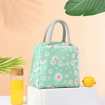 PRYESS - Insulated Lunch Bag with Front Pocket, Reusable Tote for Women Or Men, Green - Lunch Bag Insulated Lunch Box Women'S Lunch Tote with Front Pocket