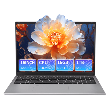 Exsurf 16" Business Laptop, Intel Core i3 (up to 3.2GHz), 16GB RAM 1TB SSD, Backlit Keyboard, Fingerprint Unlock, Home Student Use
