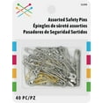 thumbnail image 1 of Assorted Safety Pins Brass and Zinc-Plated Sewing Fasteners 40 Pieces Pack, 1 of 5