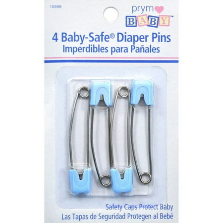 Prym Baby-Safe Diaper Pins, 4 Pack
