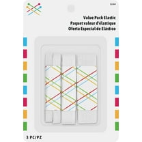 Elastic Value Pack, 3 Piece, White